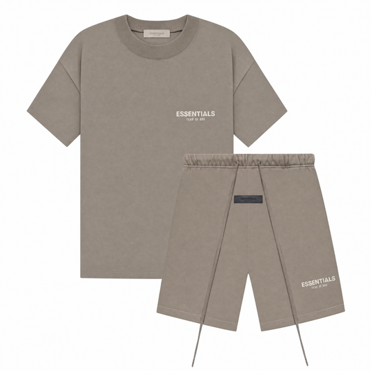 Fear of God Essentials Desert Taupe Zomer Set