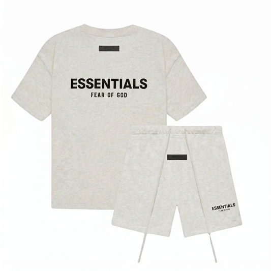 Fear of God Essentials Light Oatmeal Zomer Set