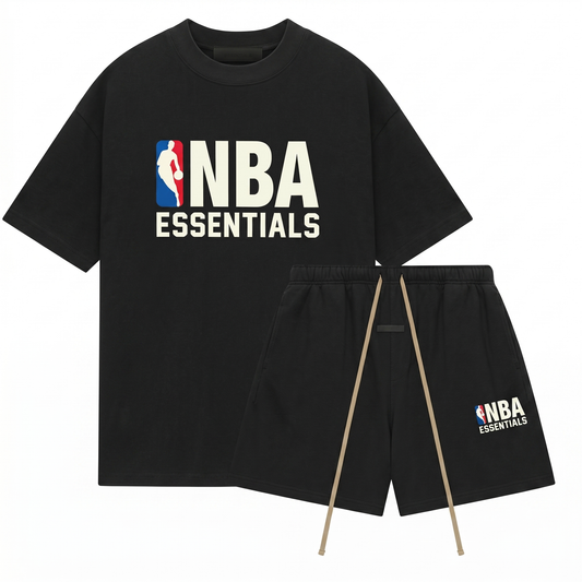 Fear of God Essentials NBA Black White Zomer Set