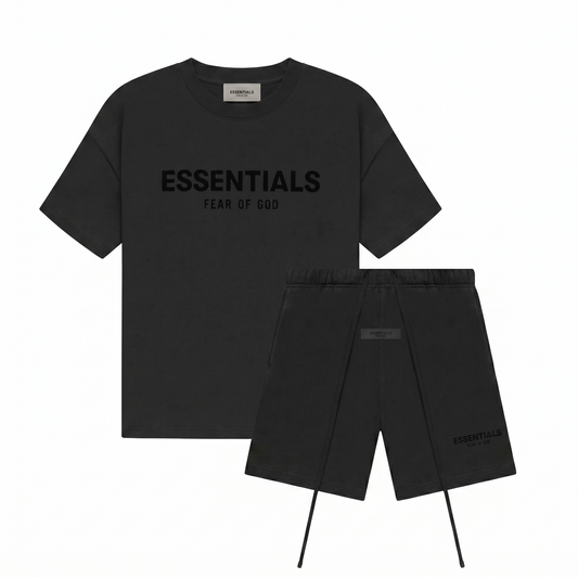 Fear of God Essentials Limo Black Zomer Set