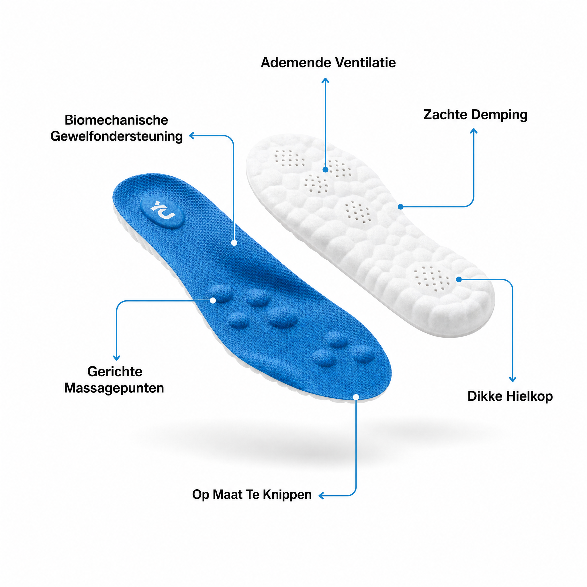 Massage Inlegzool - Blauw